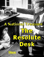 The desk in the Oval Office is made from the timbers of the British ship HMS Resolute, and was a gift from Queen Victoria to President Rutherford Hayes in 1880.